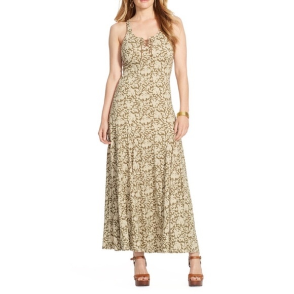 cotton sleeveless maxi dress